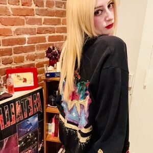 Black vintage Graphic Sweatshirt